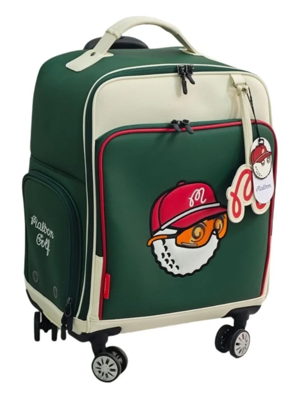 Malbon Golf Rolling suitcase Travel Bag, Unisex Carry-On Luggage